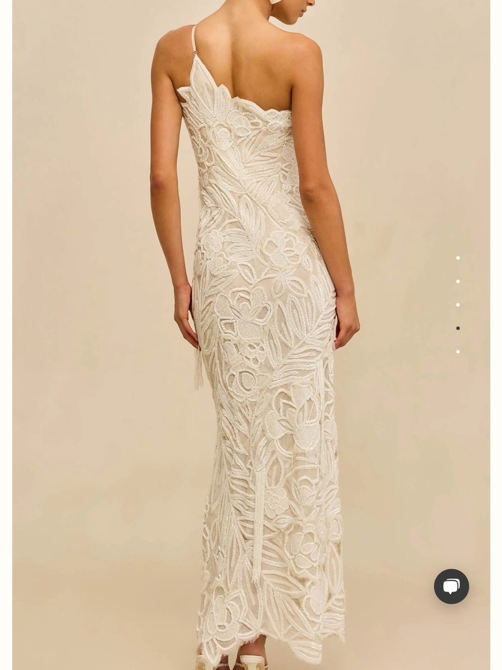 Cult Gaia, Ivory Kiran Gown, One Shoulder - Picture 3 of 8